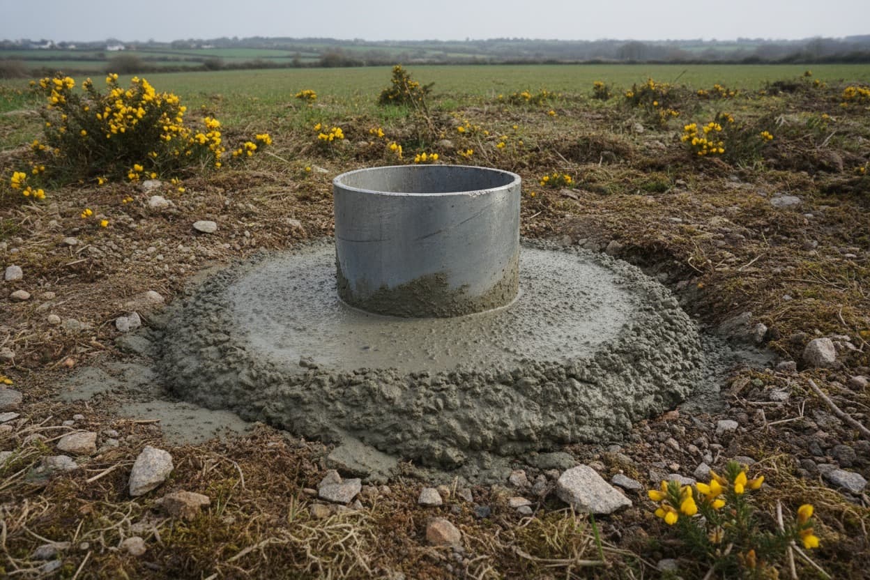 Tubage et cimentation d’un forage breton