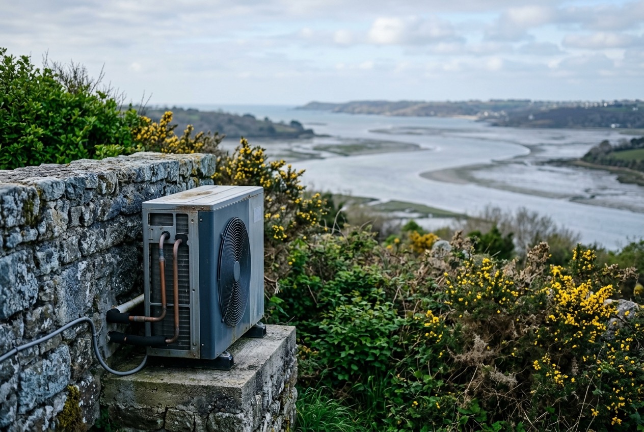 Géothermie à Saint-Malo : ce que change la proximité de la Rance, illustration technique du sujet, sans personne ni main